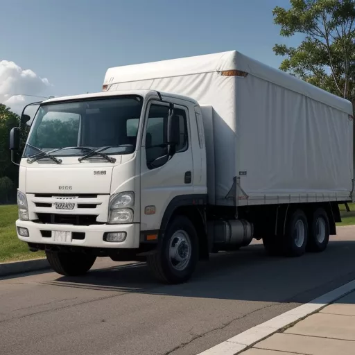 Xe tải Isuzu NQR75ME4 5.5 tấn thùng bạt màu trắng